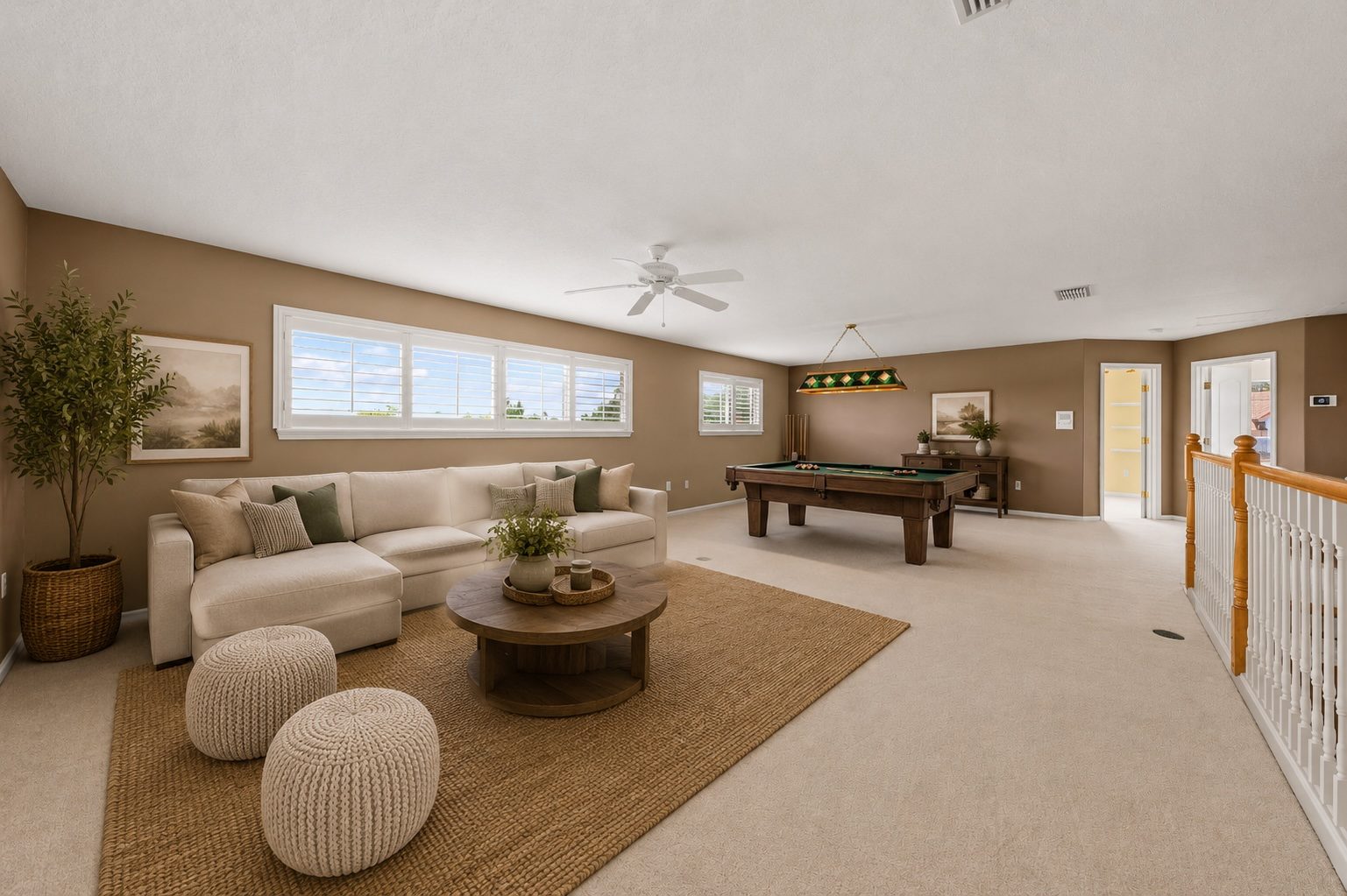 Upstairs loft and game room